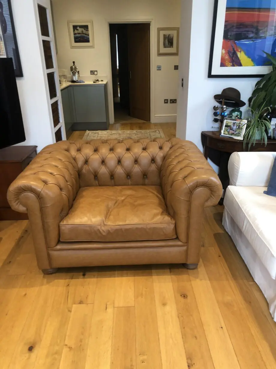 Old Boot Alfie Chesterfield Armchair
