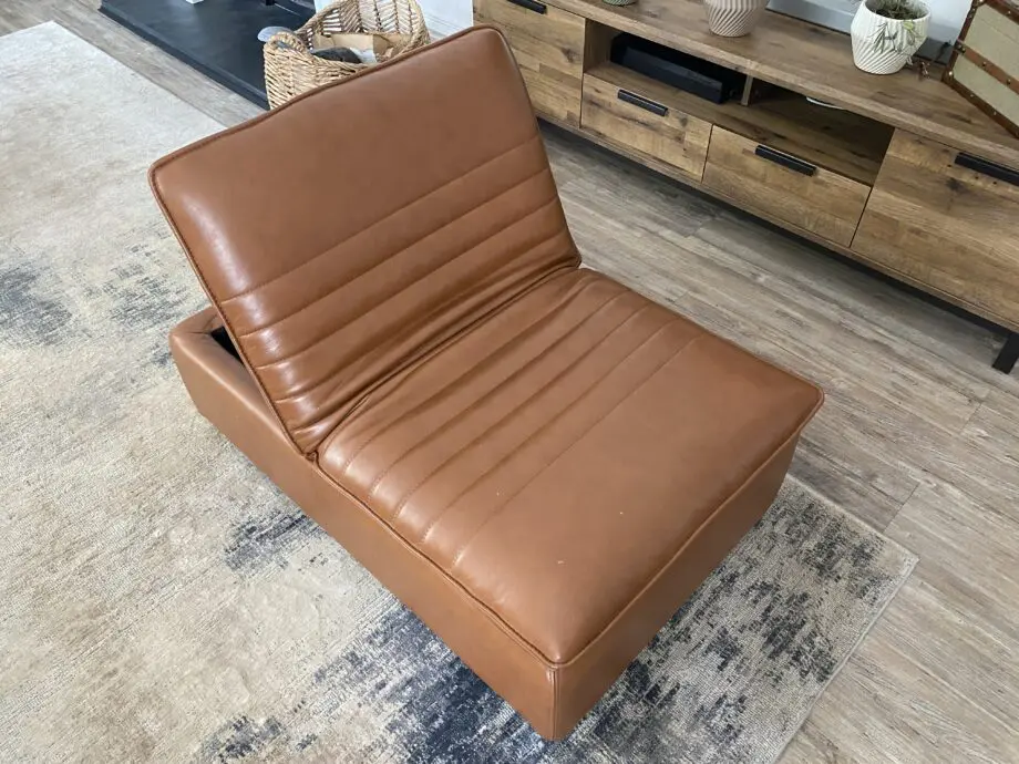 Sofology Brown Leather Laurence electric recliner sofa set