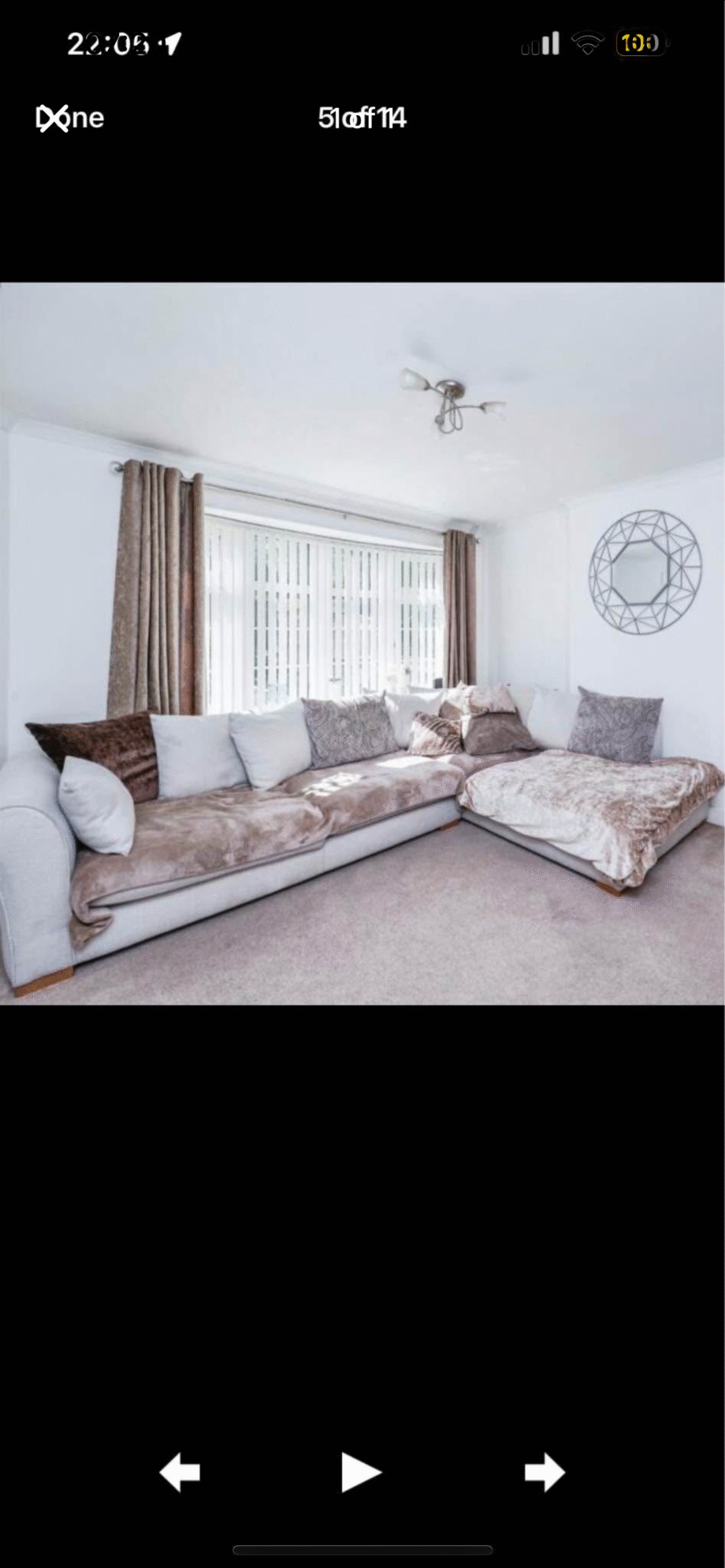 DFS Ariana corner sofa