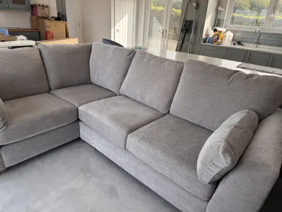 M&S grey left hand corner sofa