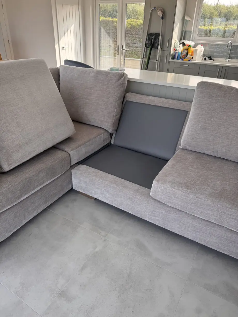M&S grey left hand corner sofa