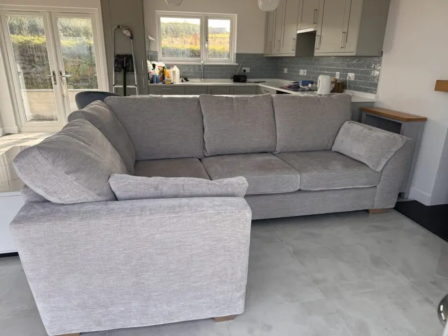M&S grey left hand corner sofa