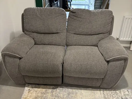 DFS Grey Recliner 2 seater sofa