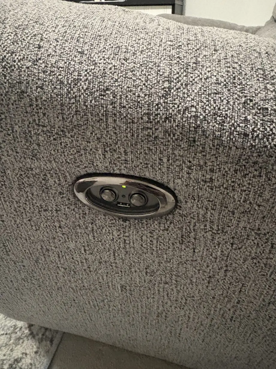 DFS Grey Recliner 2 seater sofa