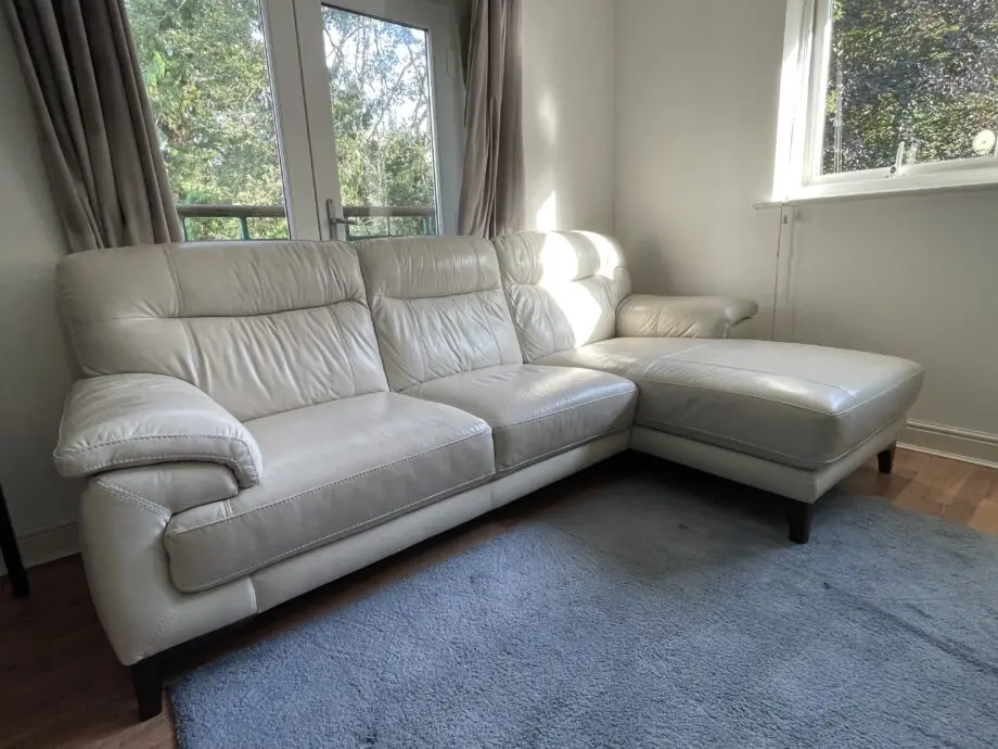 DFS beige corner sofa