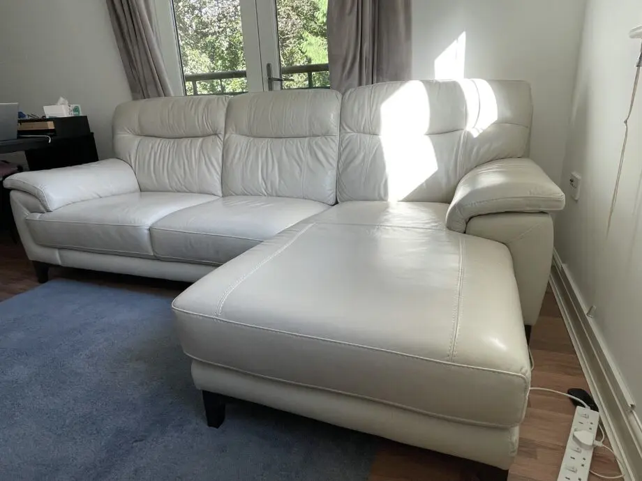 DFS beige corner sofa