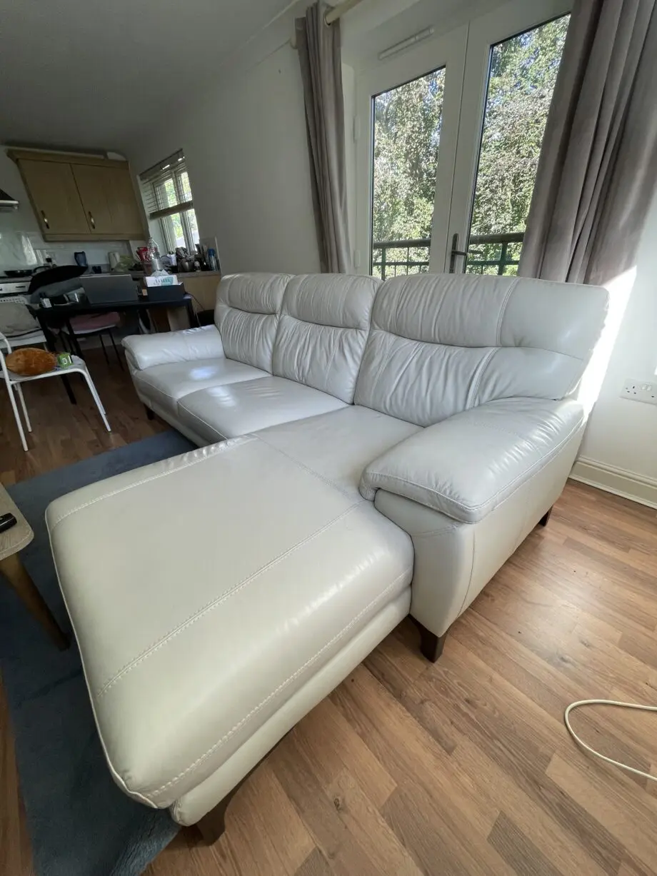 DFS beige corner sofa