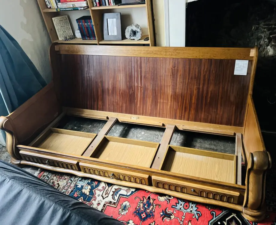 Belgium Storage Drawer Genuine Italian Leather 3 Seater Sofa Settee & Armchair & Foot stall