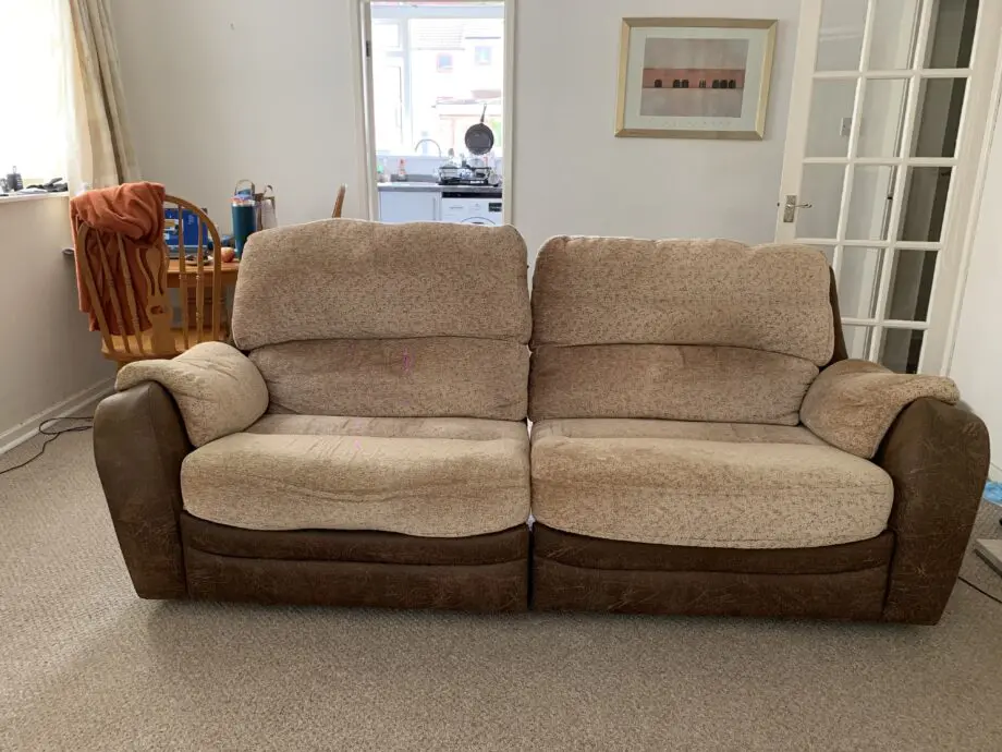 Kevin France+ivory+living room+sofa 2 seater