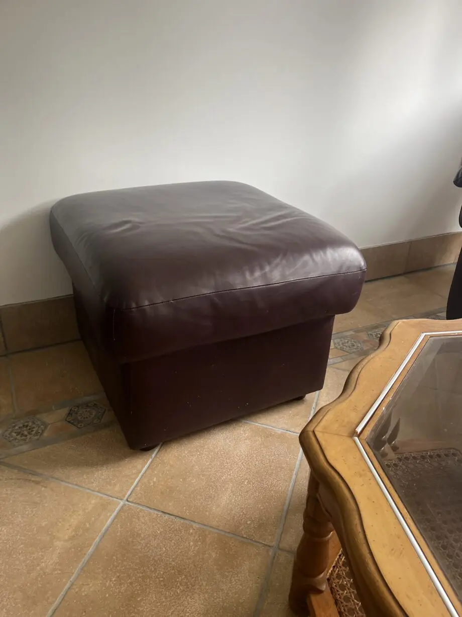 Brown Leather Reclining Sofa interchangeable sections