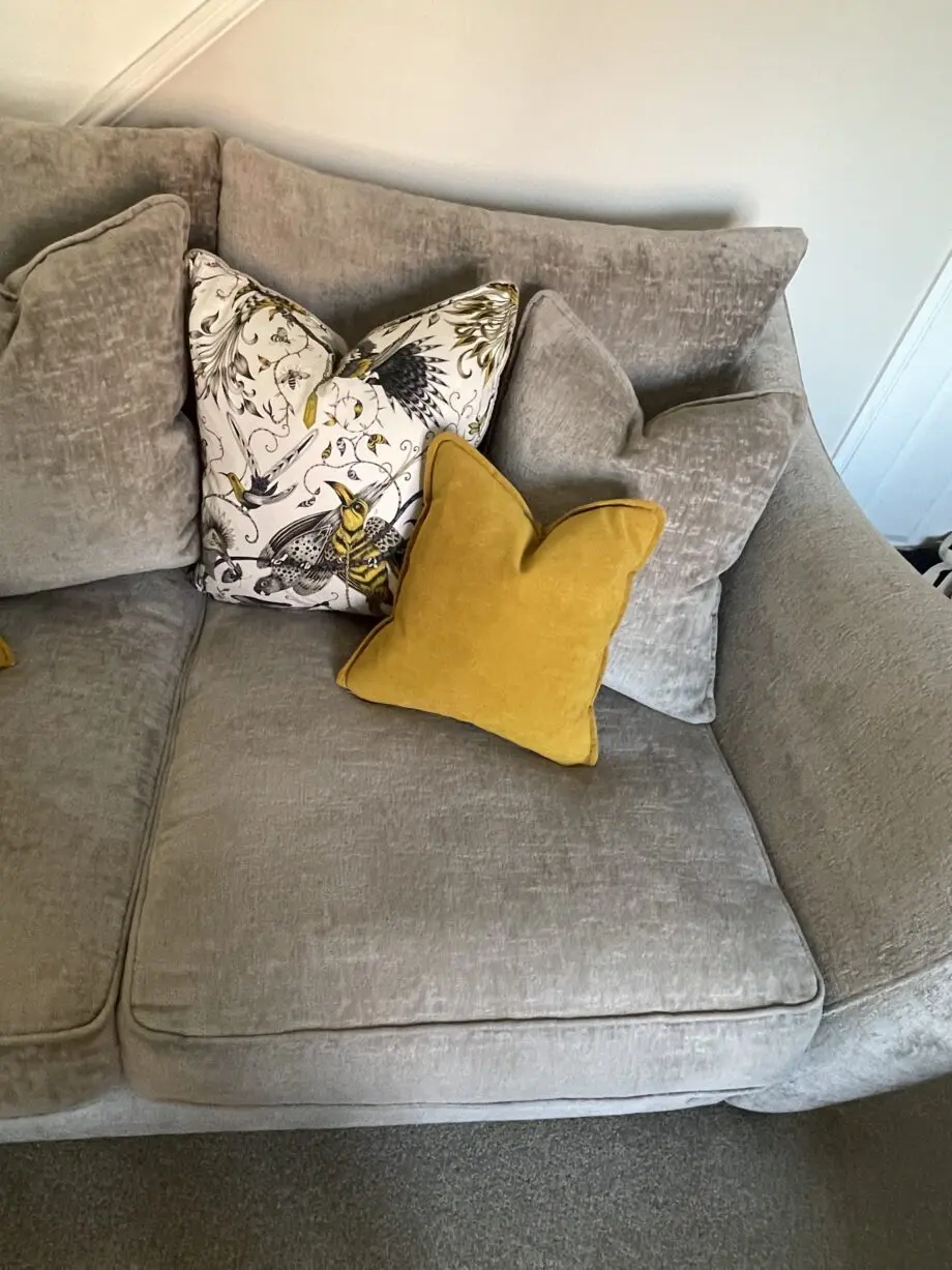 Sofology ‘Renata’ 3 Seater Sofa & Loveseat - Grey Chenille