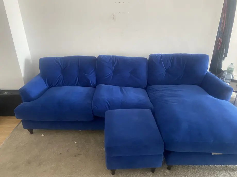 DFS BLUE SOFA