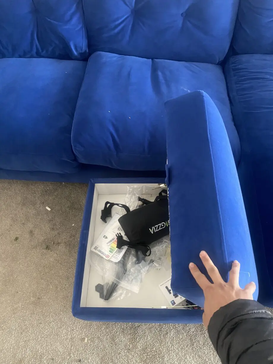DFS BLUE SOFA