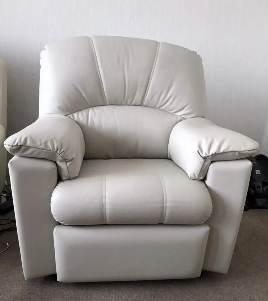 Chloe luxury leather power recliner armchair