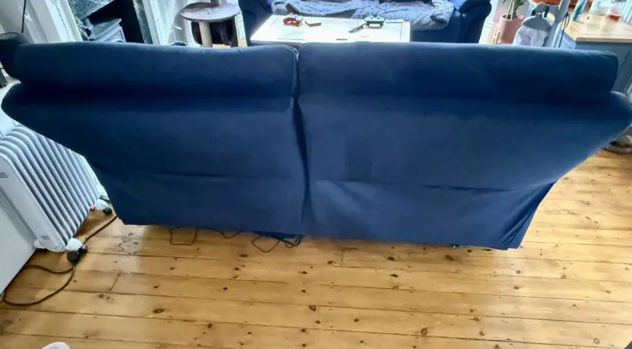Orion Three Seater Powered Recliners with USB charger in Blue