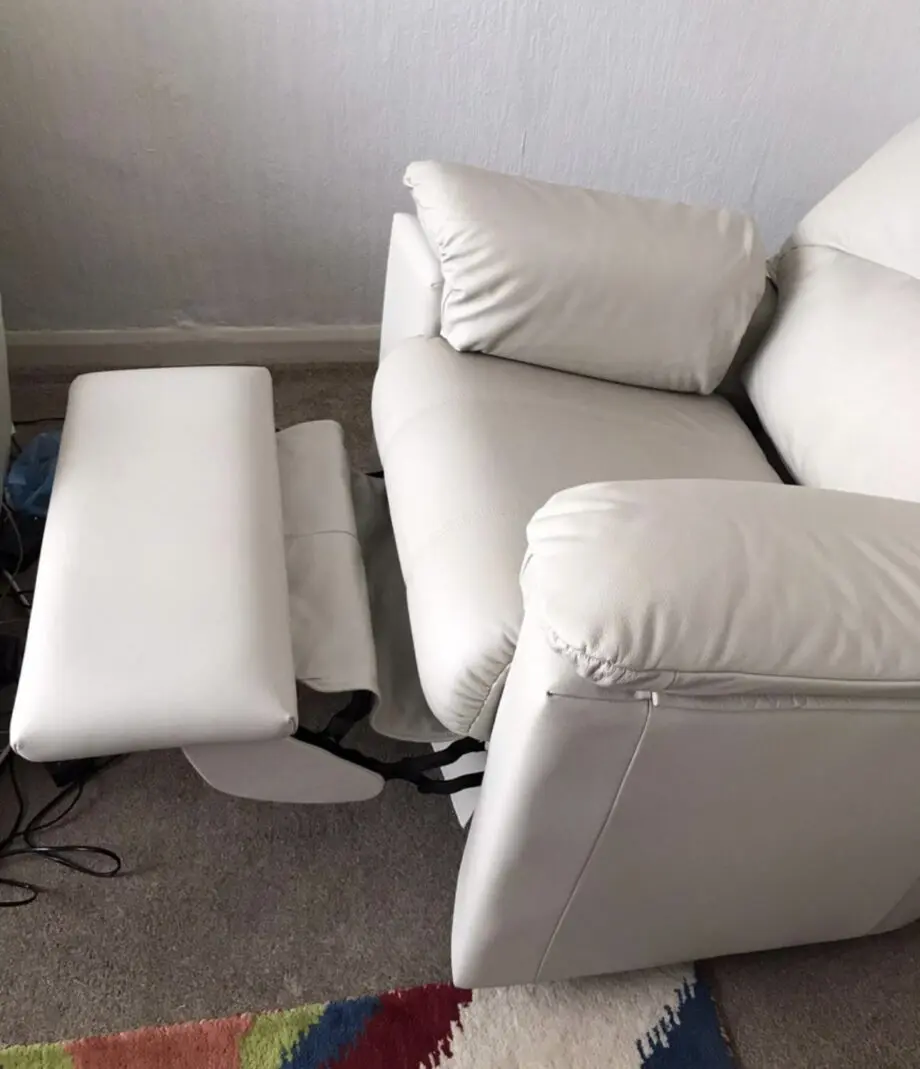 Chloe luxury leather power recliner armchair