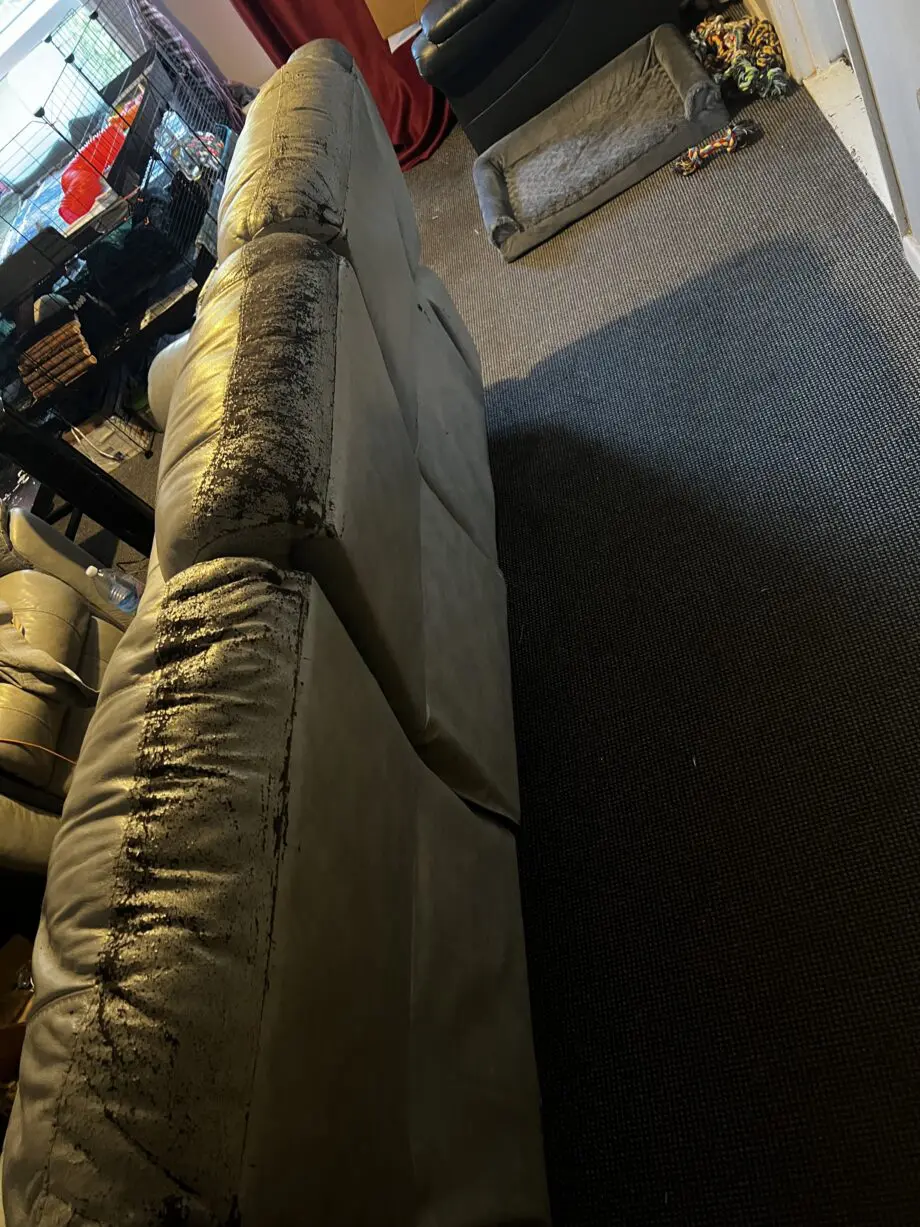 Grey 3 seat electric recliner