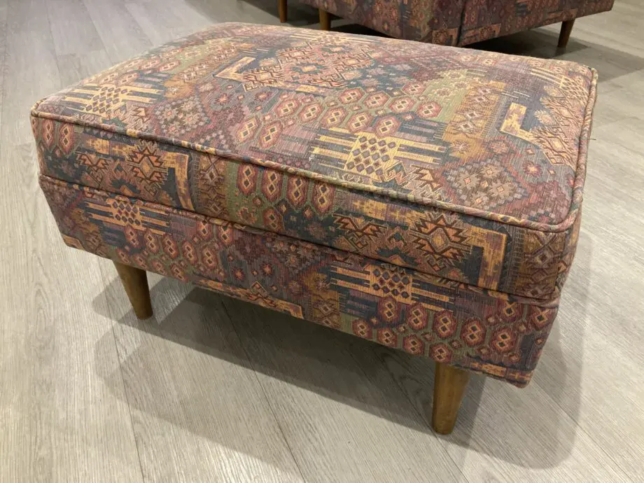Bespoke Indonesian 2xArmchairs + Footstool