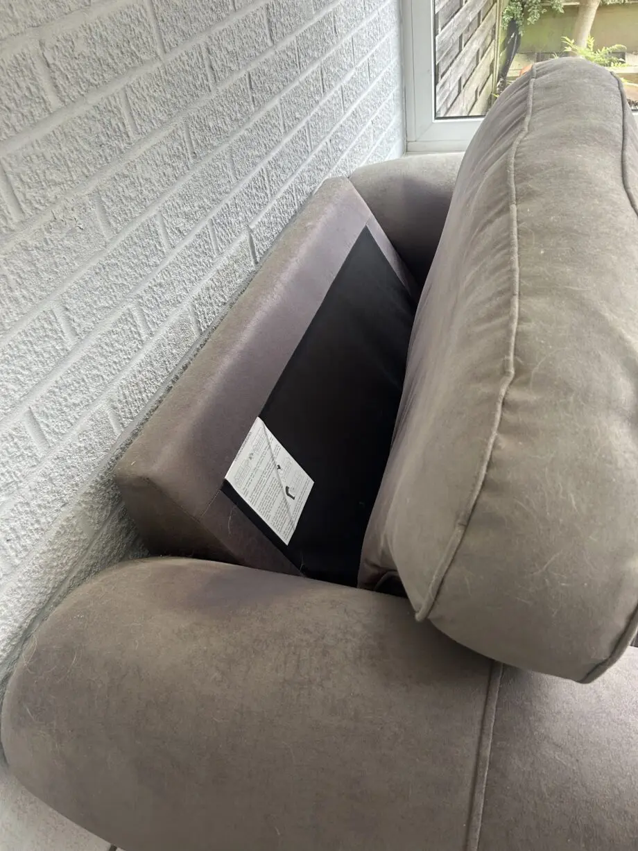 Grey shaker style armchair