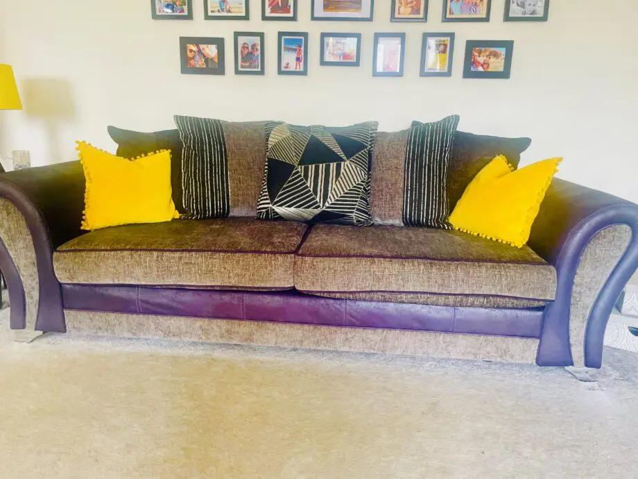 DFS Black corner sofa + 3 seater sofa set