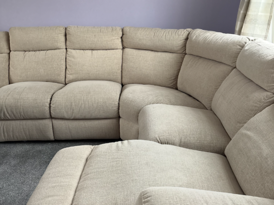 Lazy boy cream 7 seater sofa