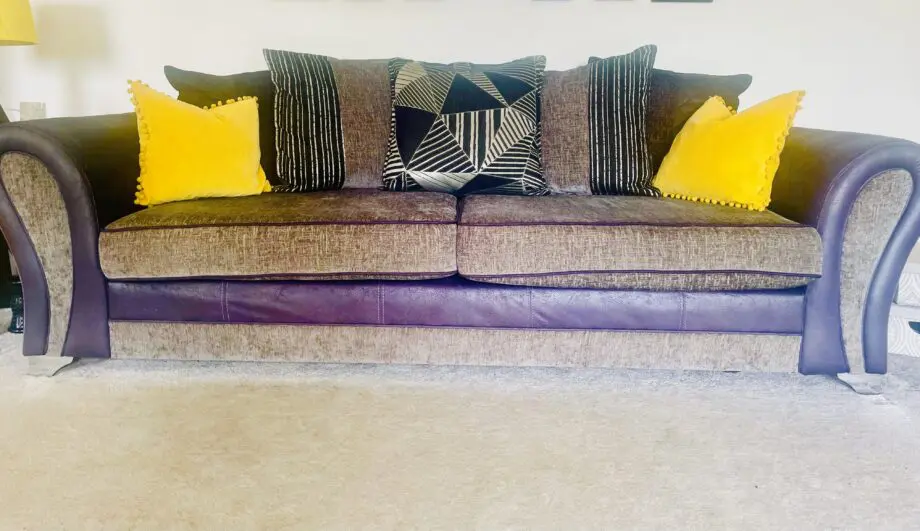 DFS Black corner sofa + 3 seater sofa set
