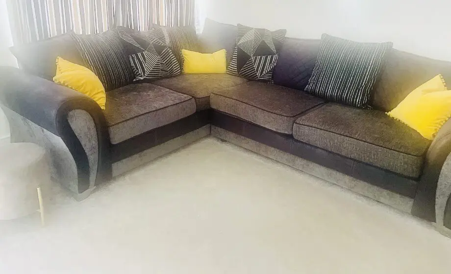 DFS Black corner sofa + 3 seater sofa set