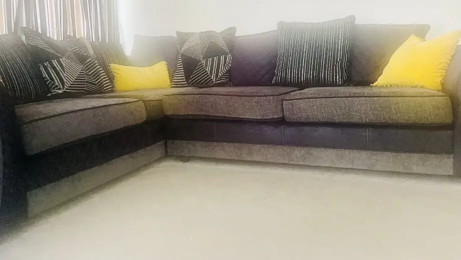 DFS Black corner sofa + 3 seater sofa set