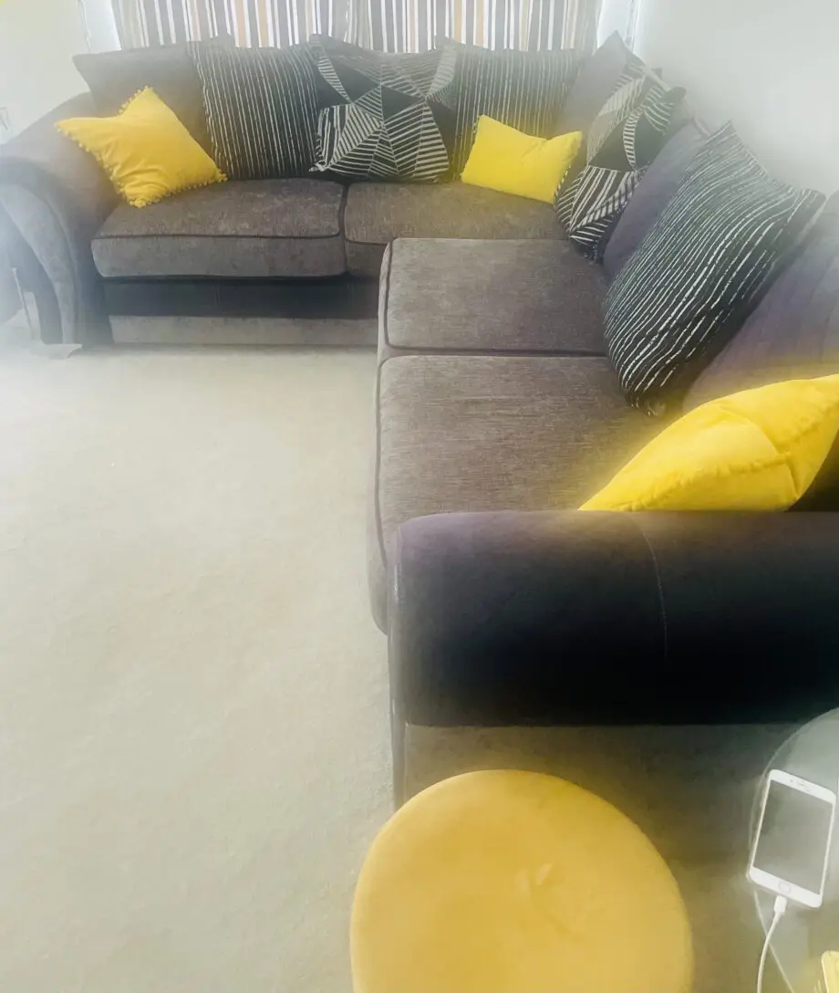 DFS Black corner sofa + 3 seater sofa set