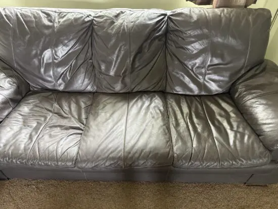 Dark brown, DFS , Leather 3 seater sofa,
