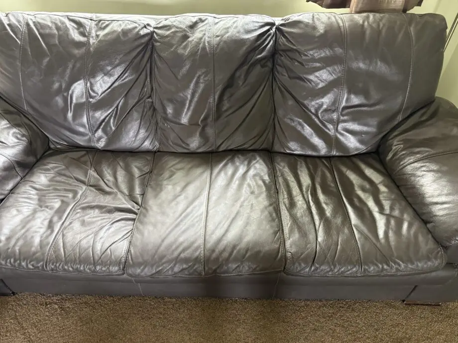 Dark brown, DFS , Leather 3 seater sofa,