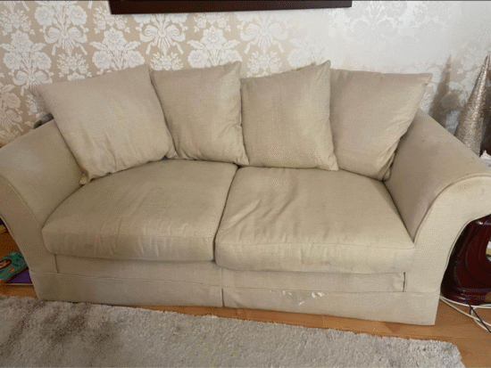 M&S cream sofa