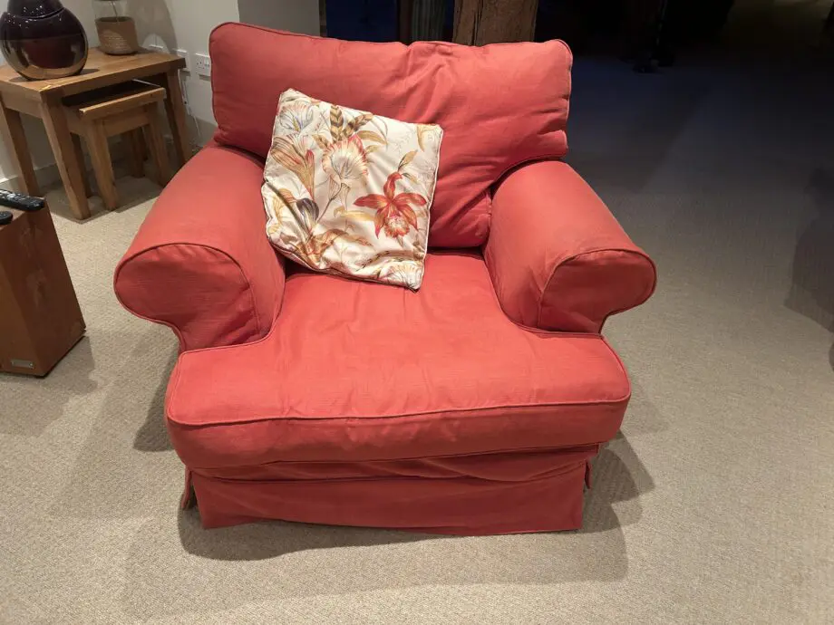 Yorkshire Sofa Company Havana Paprika medium sofa and matching chair