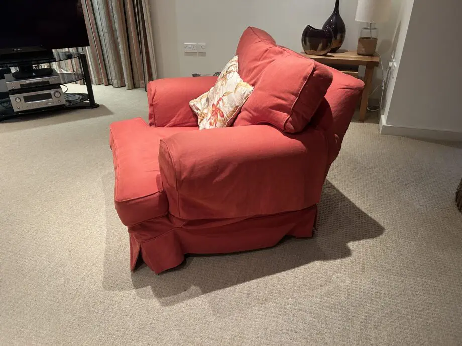 Yorkshire Sofa Company Havana Paprika medium sofa and matching chair