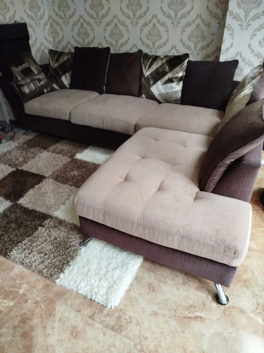 beige/brown sofa