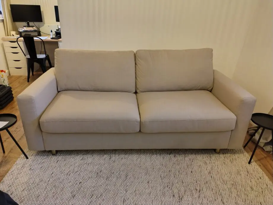 Snug Oatmeal Sofa Bed