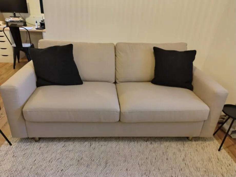 Snug Oatmeal Sofa Bed