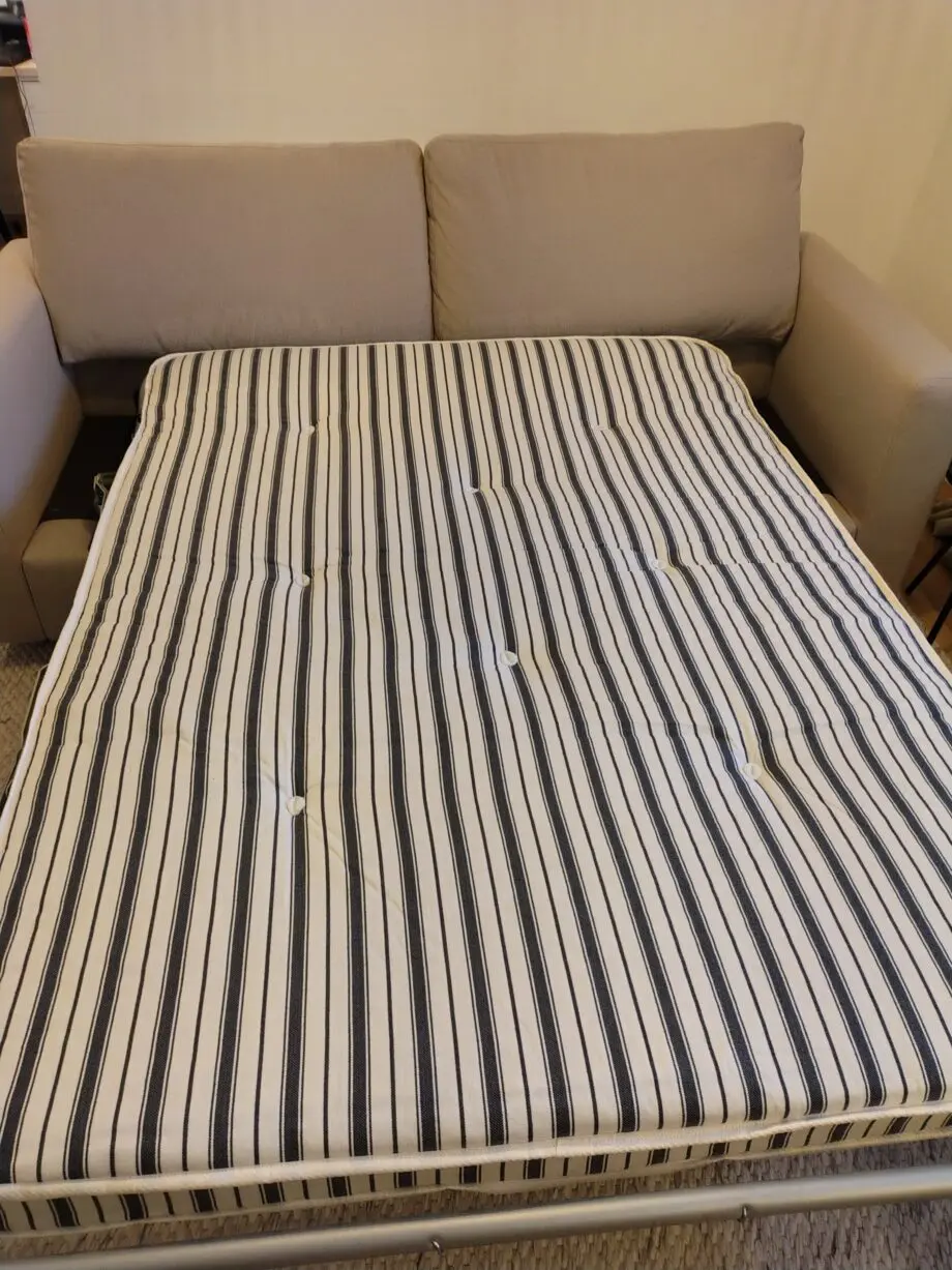 Snug Oatmeal Sofa Bed