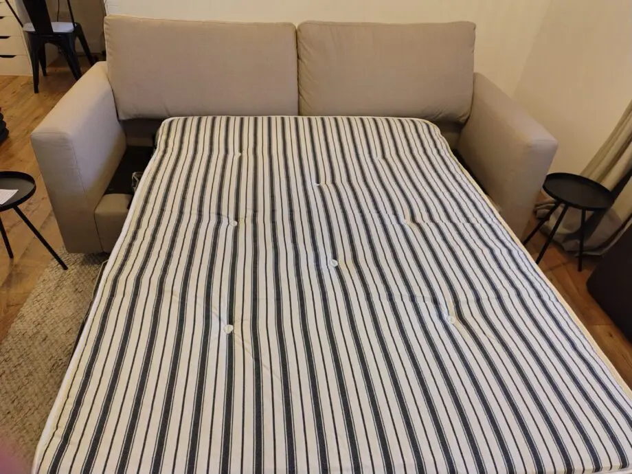 Snug Oatmeal Sofa Bed