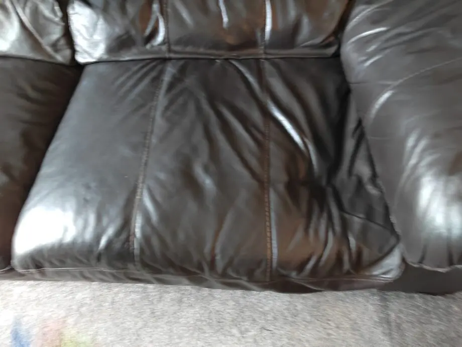 DFS Leather 2 & 3 seater sofa