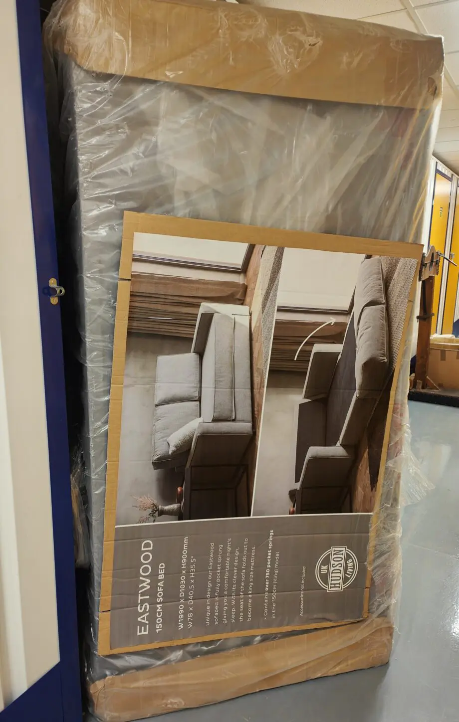 Brand New Grey 3 Seater Sofa Bed - Eastwood