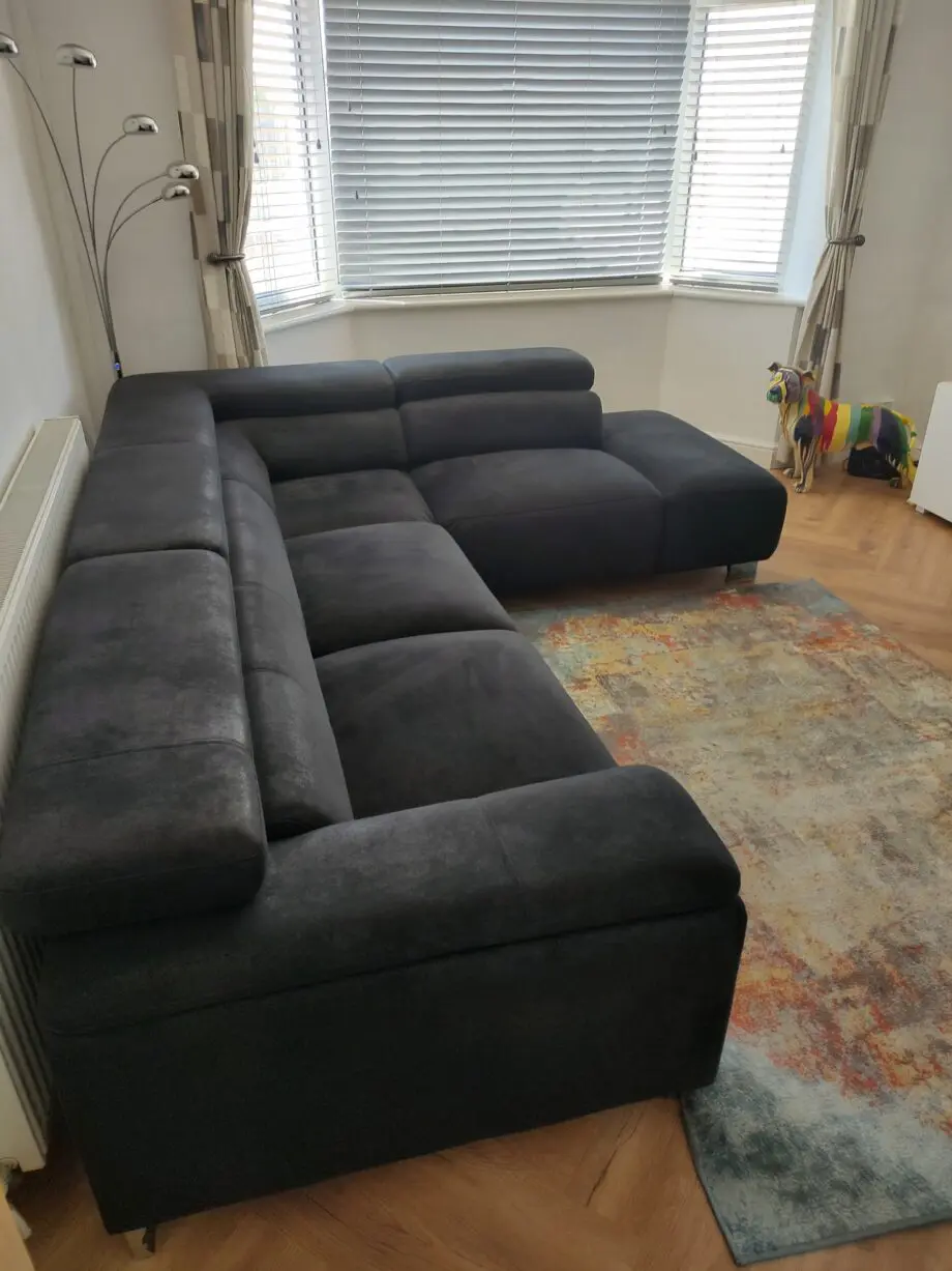 Wayfair black corner sofa