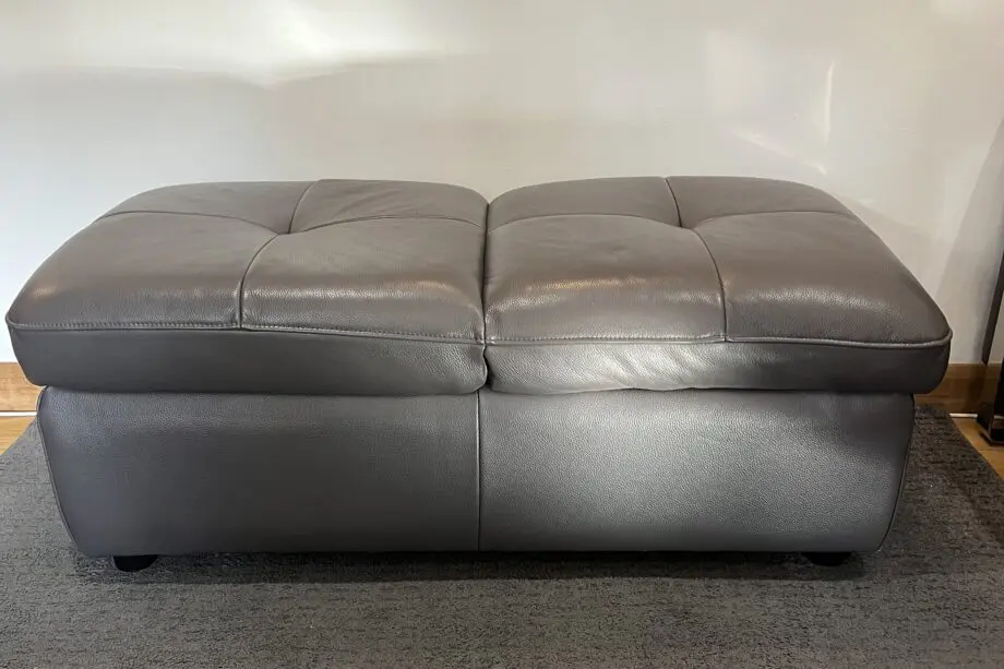 Sofology Recling Grey Leather Sofa