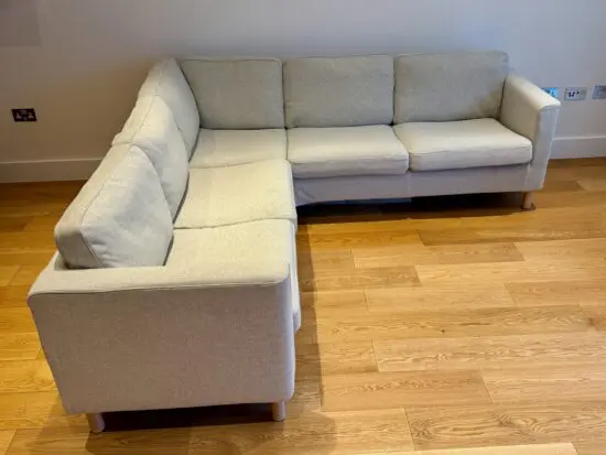 Ikea Beige PÄRUP Corner Sofa 4-Seater