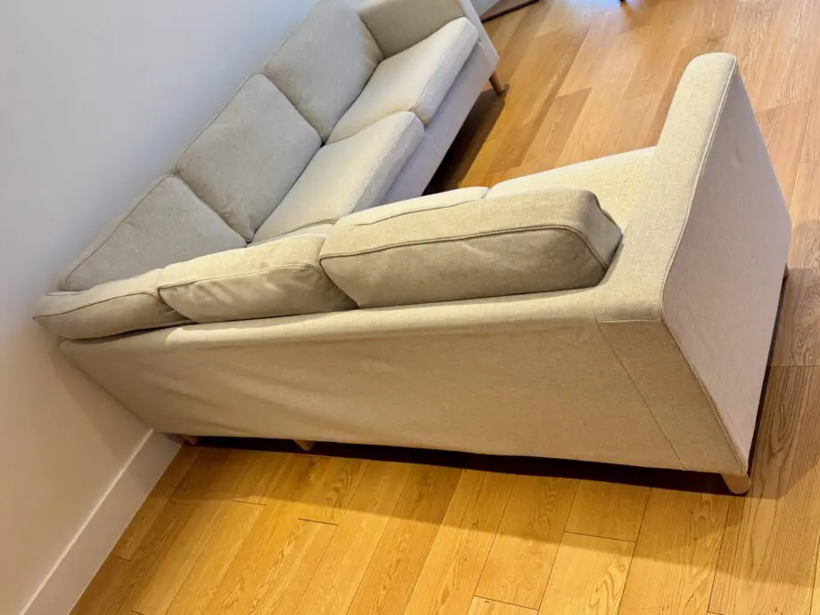 Ikea Beige PÄRUP Corner Sofa 4-Seater