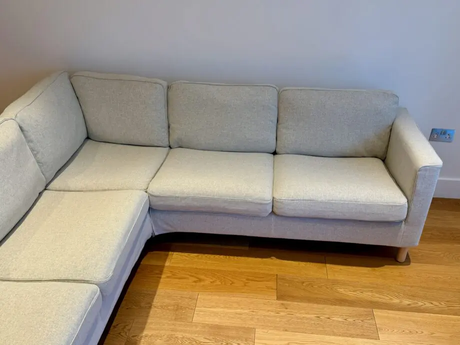 Ikea Beige PÄRUP Corner Sofa 4-Seater