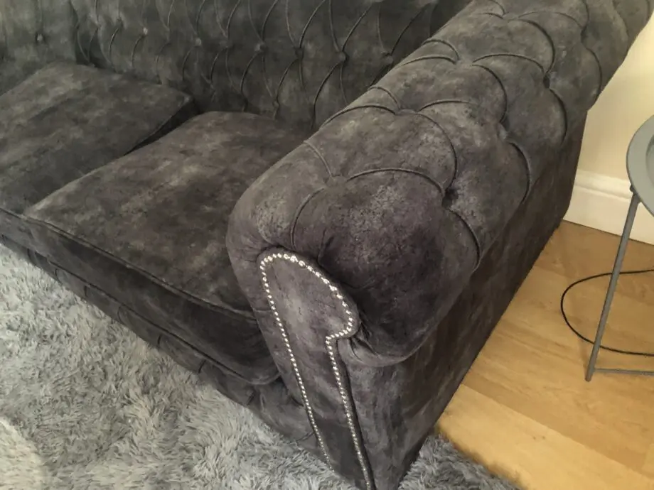 Charcoal chesterfield 3 and 2