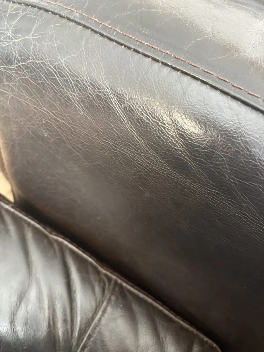 Annetts Dark Brown Leather 3 Piece Suite