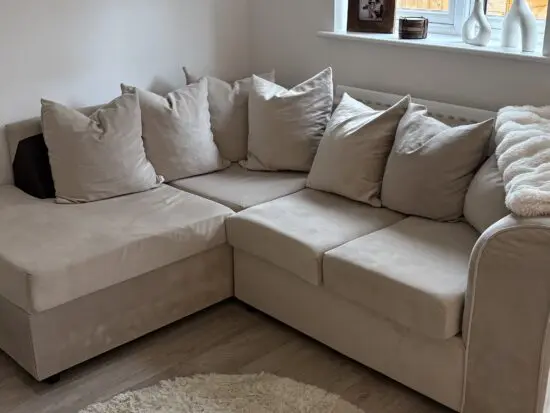 Next beige corner sofa
