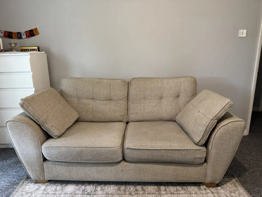 DFS 3 seater beige sofa